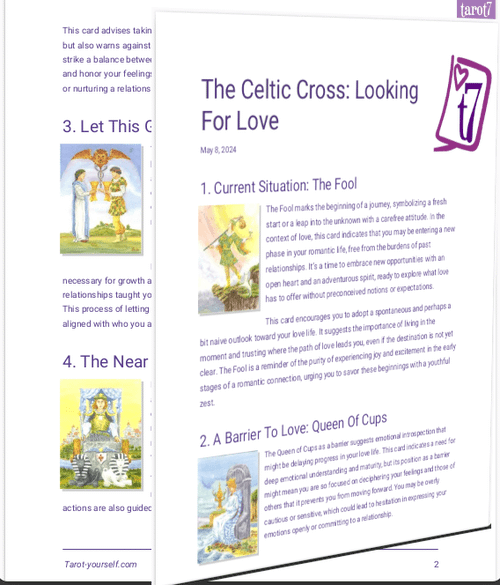 Tarot Reading: Celtic Cross, Looking for love - Tarot7